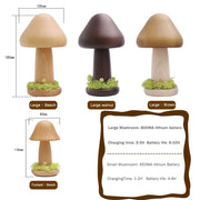 Twisted Mushroom Night Warm Light Touch Bedroom Bedhead Night Light Beech Wood LED USB Decorative Atmosphere Lamps Home Decor